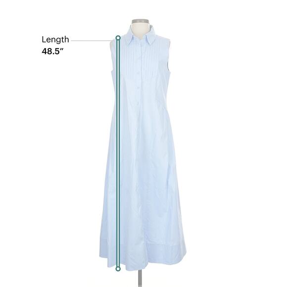 Maye Maxi Shirt Dress Blue Small - Picture 4 of 5